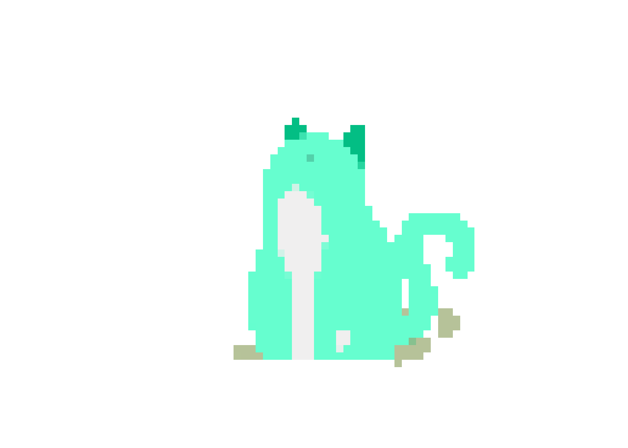 pixel cat gif blue